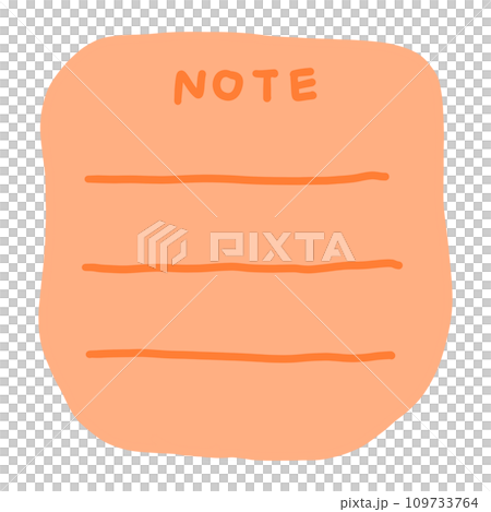 Cute Note Pad Lined Paper Pad Cute Note Pad Piece Orange Note Pad With Lined 109733764