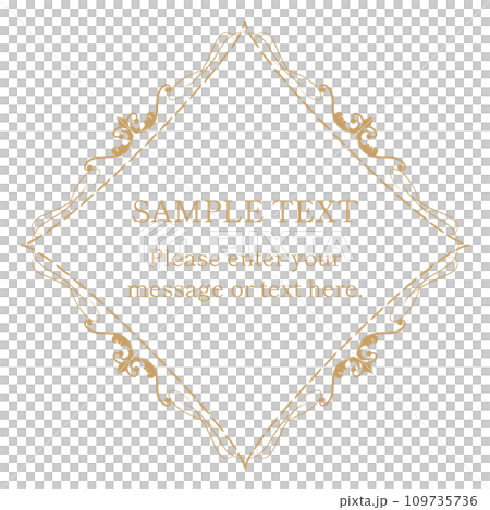 Luxurious antique frame/decorative frame gold 109735736