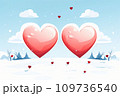 valentine's day. heart, romantic background, creative banner, web poster. holiday card 109736540