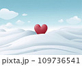 valentine's day. heart, romantic background, creative banner, web poster. holiday card 109736541