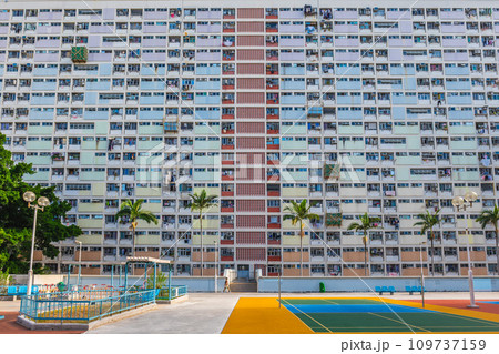 Choi Hung Estate, Rainbow Estate, located in Kowloon, Hong kong, China 109737159