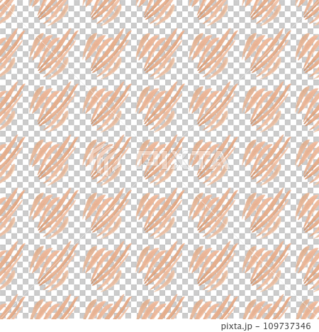 Watercolor strokes in peach color. Abstract seamless pattern 109737346