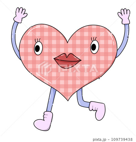 pink cartoon heart pink cartoon heart 109739438