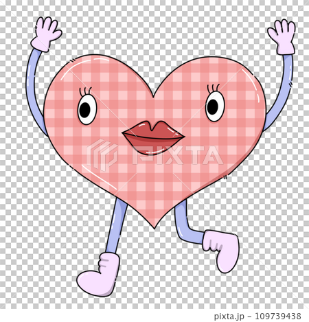 pink cartoon heart pink cartoon heart 109739438