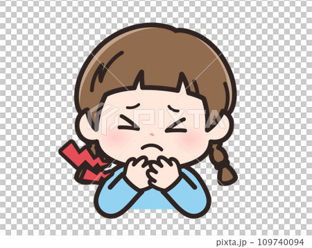 女生臉上喉嚨痛 109740094