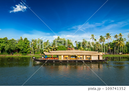 Houseboat on Kerala backwaters, India 109741352