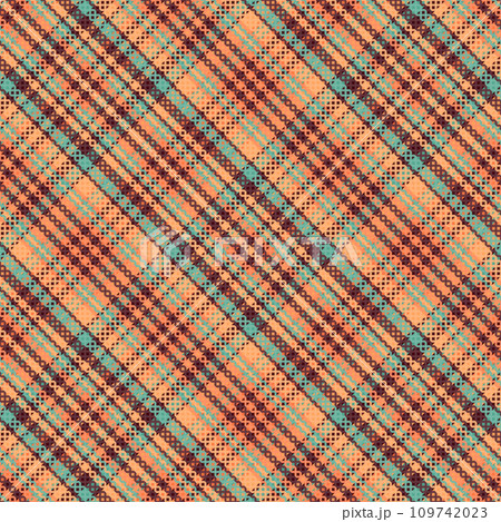 Tartan plaid pattern with texture. 109742023