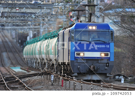 中央本線　四方津ー上野原　JR貨物　EH200-12（高崎） 109742053