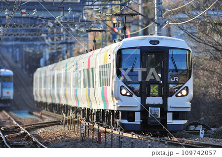 中央本線　四方津ー上野原　JR東日本　E257系　M-101編成（松本）　あずさ　かいじ 109742057