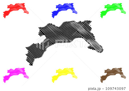 Changlang district (Arunachal Pradesh State,...のイラスト素材 [109743097] - PIXTA