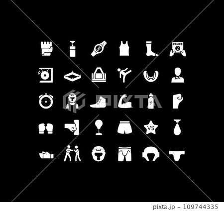 Set of Simple Icons of UFCのイラスト素材 [109744335] - PIXTA