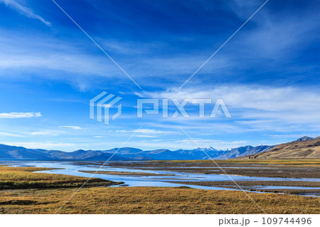 Tso Moriri lake in Himalayas, Ladakh, India 109744496