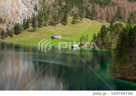 Obersee lake. Bavaria, Germany 109744798