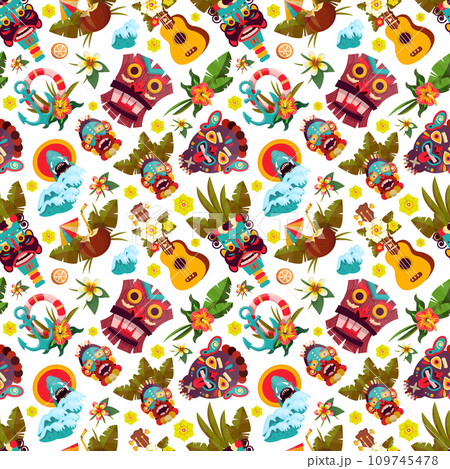 Hawaii Seamless Pattern 109745478