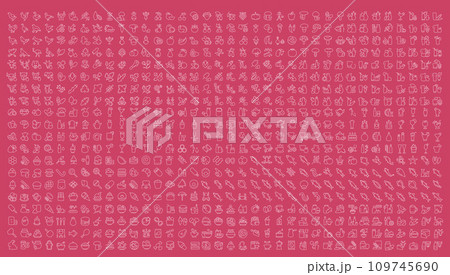 Set Vector Line Icons of Food and Drink 109745690