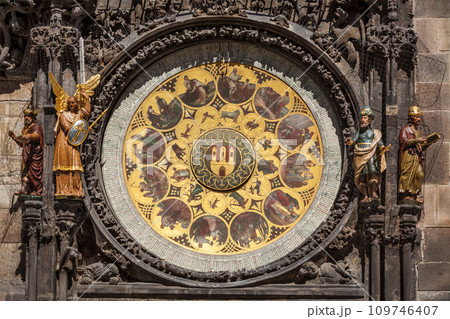 Prague astronomical clock 109746407