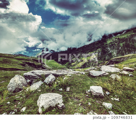 Mountain landscape in Himalayas Mountain landscape in Himalayas 109746831