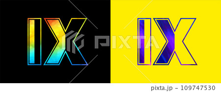 Unique IX letter logo Icon vector template. Premium stylish alphabet logo design for corporate business Unique IX letter logo Icon vector template. Premium stylish alphabet logo design for corporate business 109747530