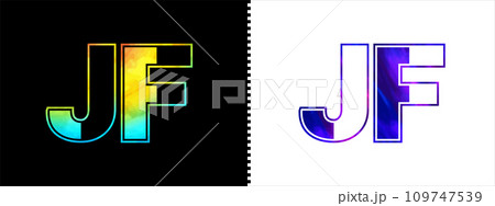 Unique JF letter logo Icon vector template. Premium stylish alphabet logo design for corporate business 109747539
