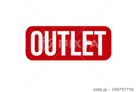 Outlet Rubber Stamp Seal Vector 109747736