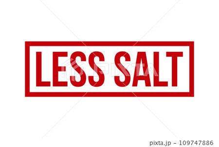 Less Salt Rubber Stamp Seal Vector Less Salt Rubber Stamp Seal Vector 109747886