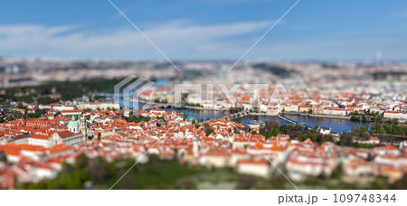 View of Charles Bridge over Vltava river, Prague View of Charles Bridge over Vltava river, Prague 109748344