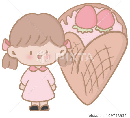Girl with crepe 109748932