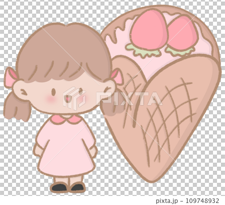 Girl with crepe 109748932