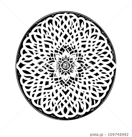 Arabic ornament pattern ramadan Icon hand draw black colour logo symbol perfect. 109748992