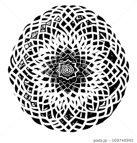 Arabic ornament pattern ramadan Icon hand draw black colour logo symbol perfect. 109748995