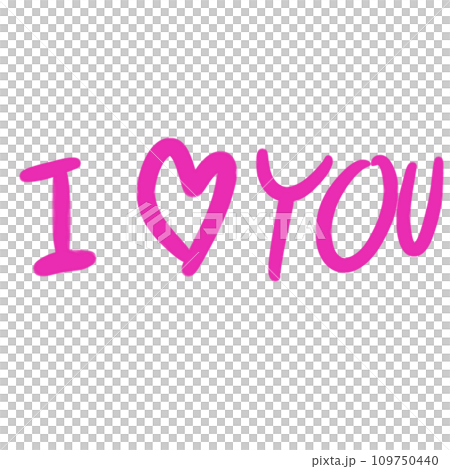 The pink I love you png image for love or Valentine's Day concept. The pink I love you png image for love or Valentine's Day concept. 109750440