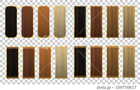 日式標題框架與木紋/向量 日式標題框架與木紋/向量 109750617