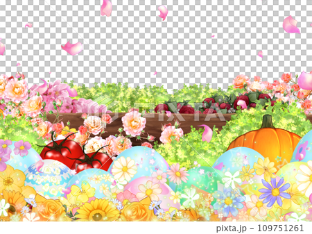 鮮花和蔬菜 鮮花和蔬菜 109751261