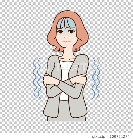Unwell business cold woman 109751274