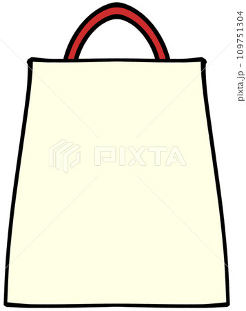 お正月の赤い福袋のイラスト素材 109751304