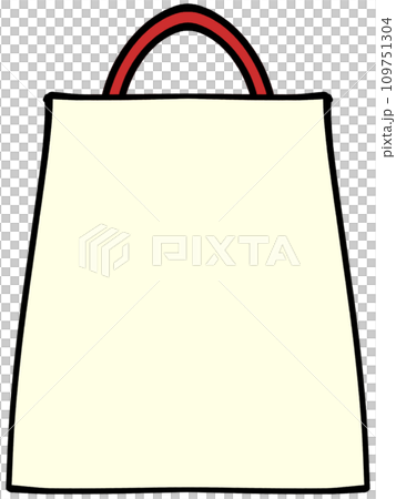 お正月の赤い福袋のイラスト素材 109751304