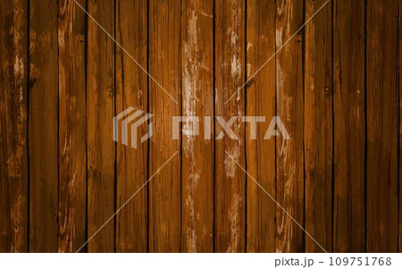 Dark brown scratched wooden texture background 109751768