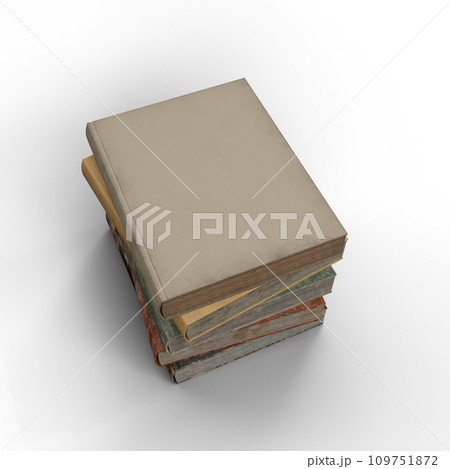 Stack of Vintage Old Books. Reading, Science and Literature Collage Template. 3D Illustration. File with Clipping Path. Stack of Vintage Old Books. Reading, Science and Literature Collage Template. 3D Illustration. File with Clipping Path. 109751872