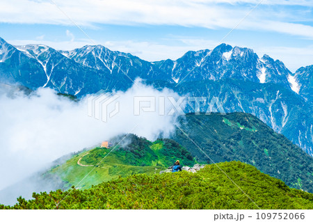 夏の爺ヶ岳登山（爺ヶ岳南峰～種池山荘） 109752066