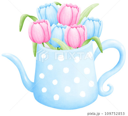 Watercolor Teapot Clipart: Classic Charm for Any Design Watercolor Teapot Clipart: Classic Charm for Any Design 109752853