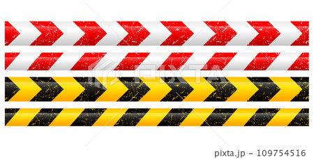 caution tape on white background 109754516