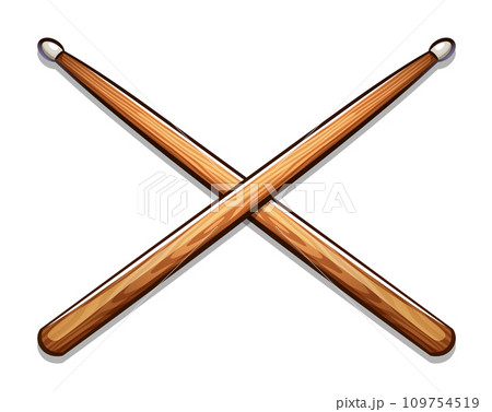 drumstick cartoon on white background drumstick cartoon on white background 109754519