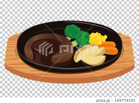 洋食_ハンバーグ デミグラスソース 109754591