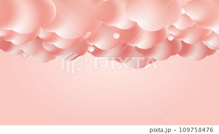 Pink clouds on the top of vector illustration. Pink clouds on the top of vector illustration. 109758476