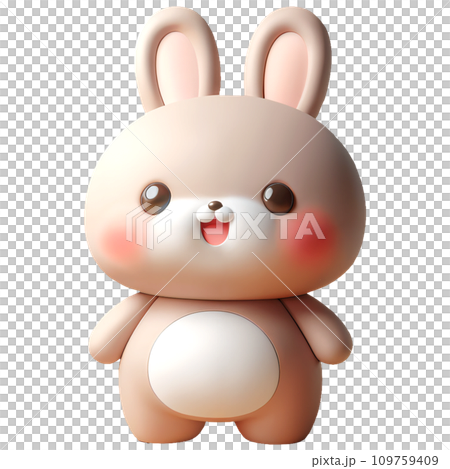 Young cute rabbit. Baby rabbit. Smiling nice animal. Young cute rabbit. Baby rabbit. Smiling nice animal. 109759409