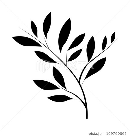 Branch black icon on white background Branch black icon on white background 109760065