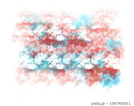 Illustration of mixed stains of blue and red paint in sponge technique. Illustration of mixed stains of blue and red paint in sponge technique. 109760851