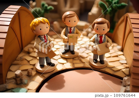 素朴なペーパークラフトの人たち 素朴なペーパークラフトの人たち 109761644