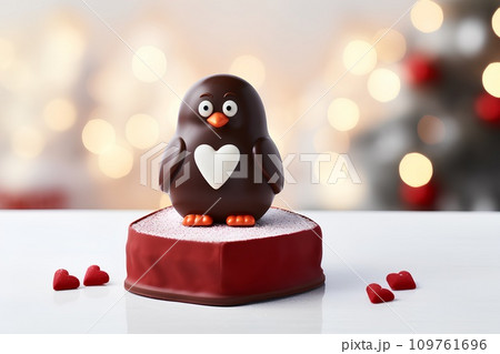 バレンタインとチョコレートのペンギンくん バレンタインとチョコレートのペンギンくん 109761696