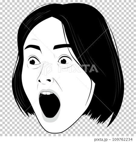 驚愕する女性② 109762234